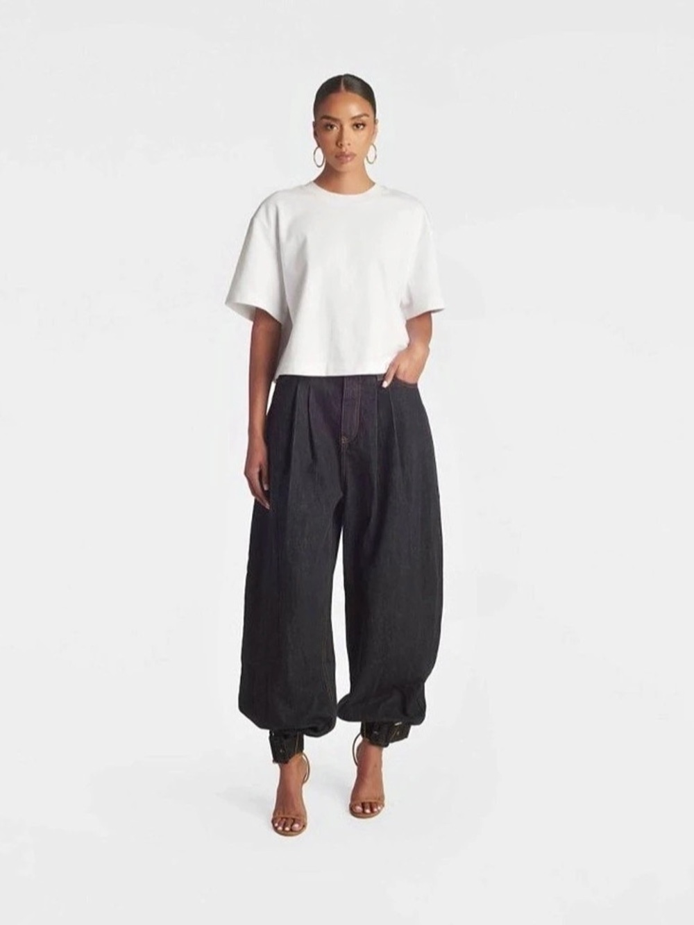 KBB by Kahlana   Ballon  Jeans Wide Leg Pants 8.